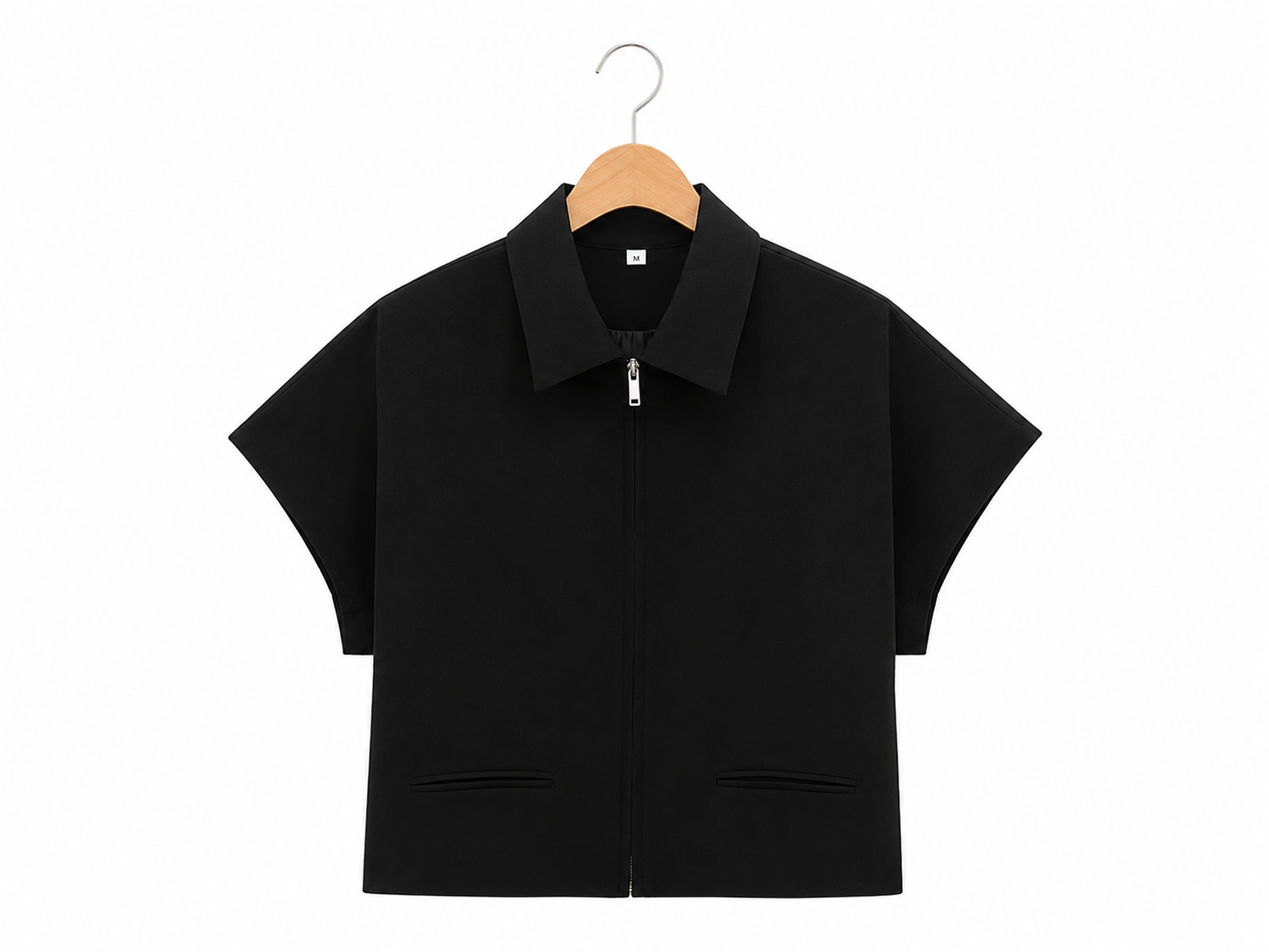 ADRIANA | CAMISA CROP CON CREMALLERA