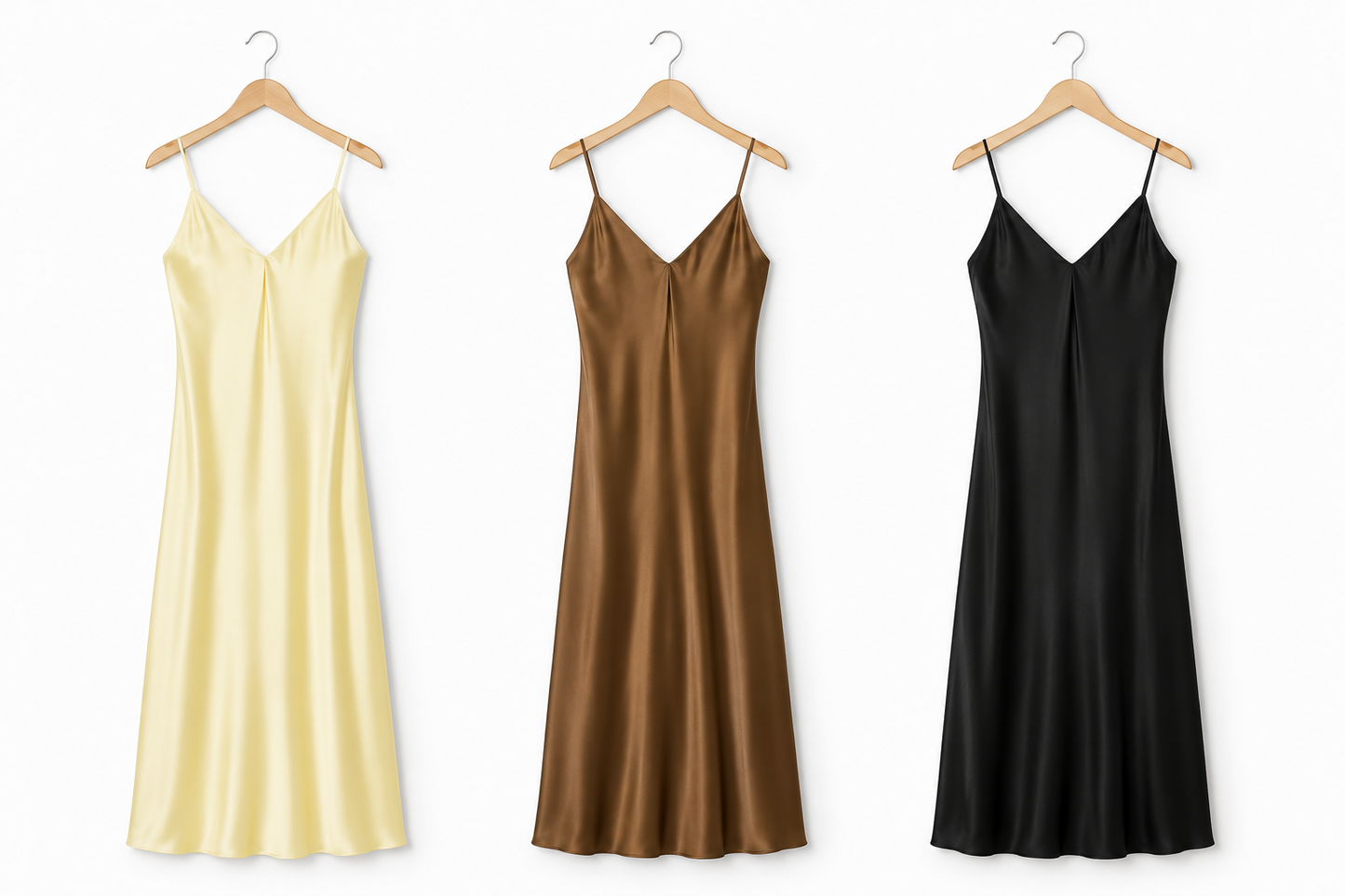 ELENA | VESTIDO MIDI SATINADO