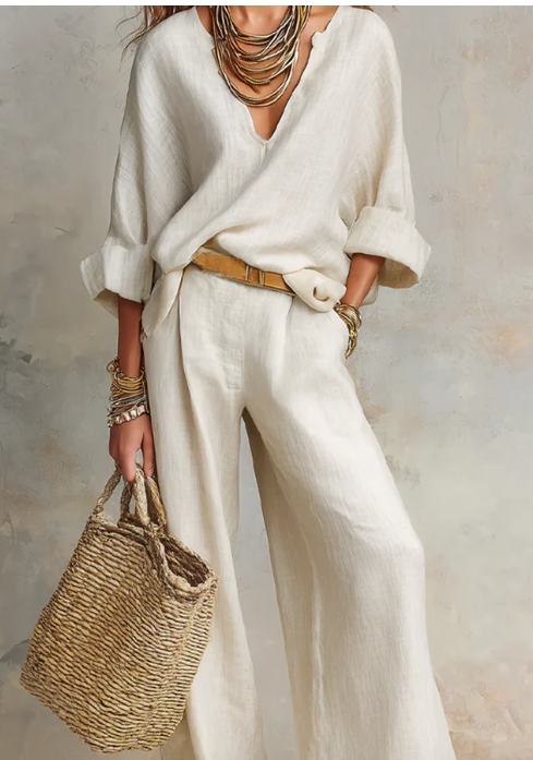 SOFIA | CONJUNTO DE LINO OVERSIZE