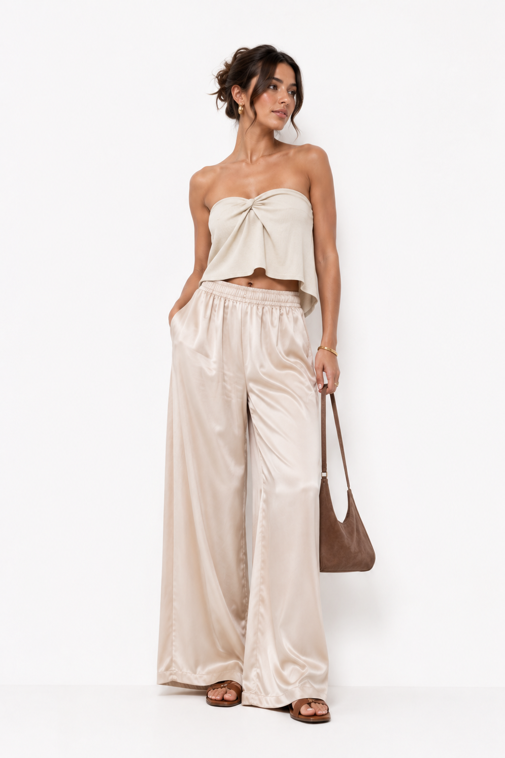 VALENTINA | PANTALÓN PALAZZO SATINADO