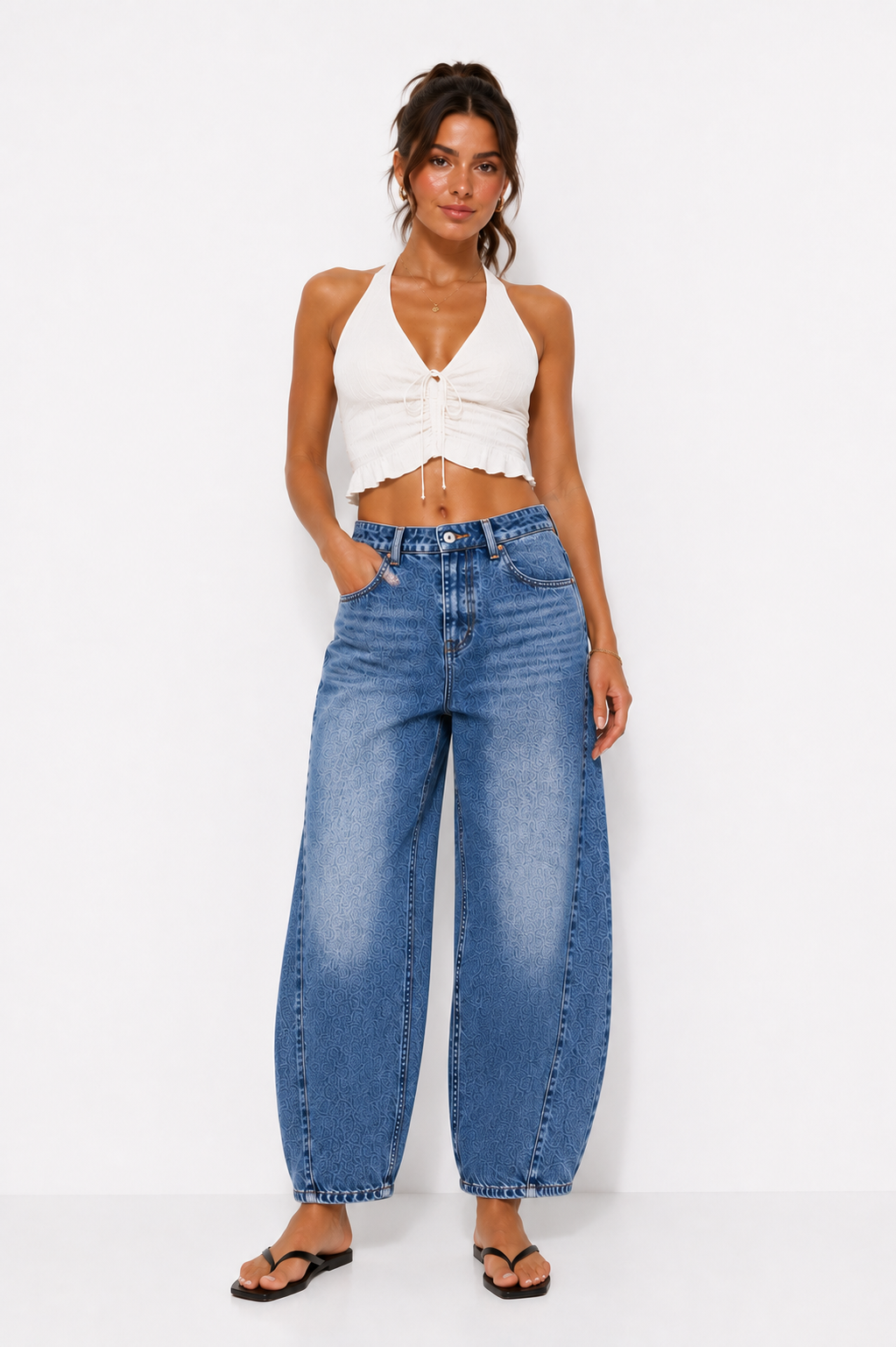 CARLA | PANTALÓN DENIM BARREL LEG