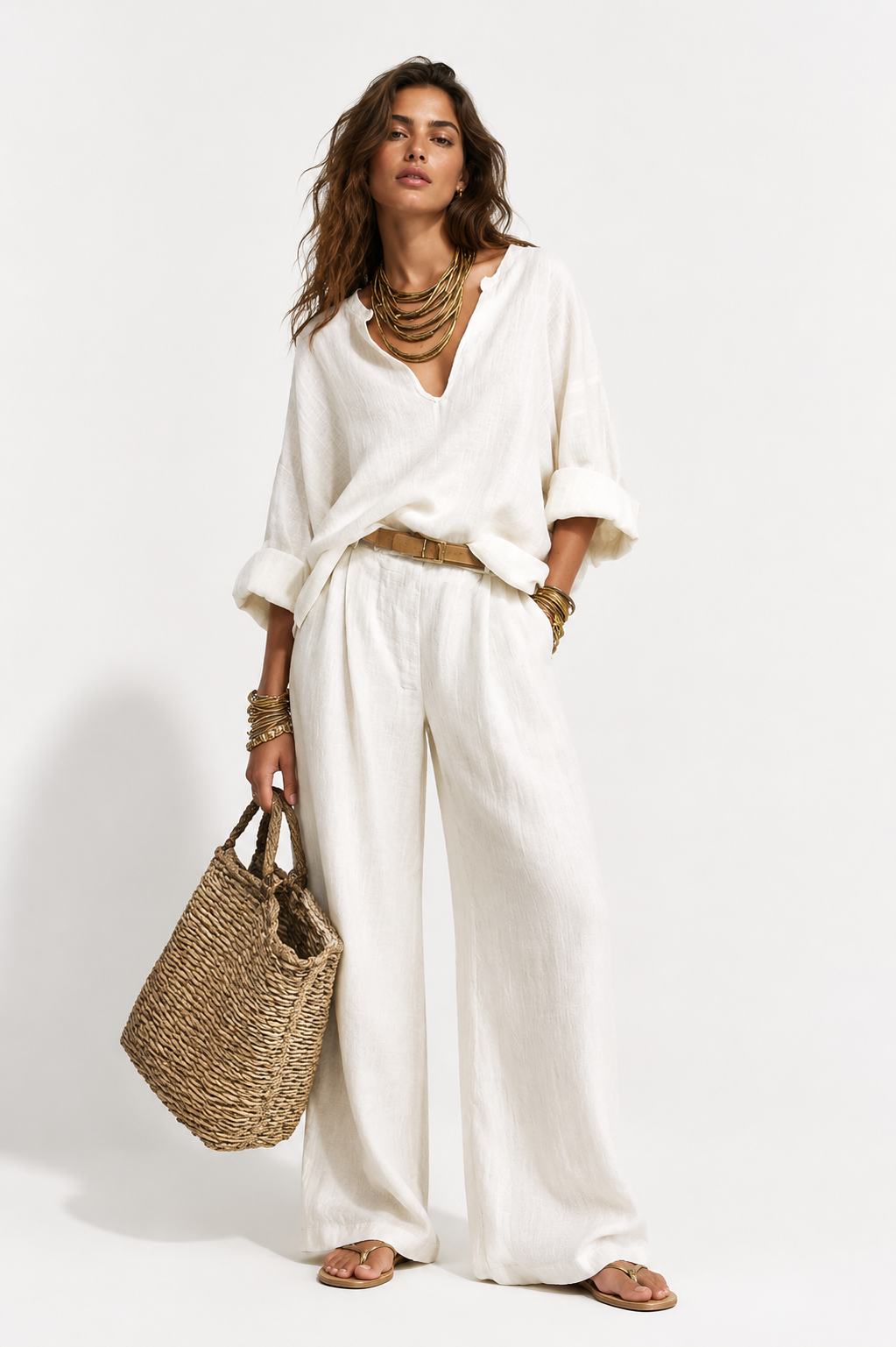 SOFIA | CONJUNTO DE LINO OVERSIZE