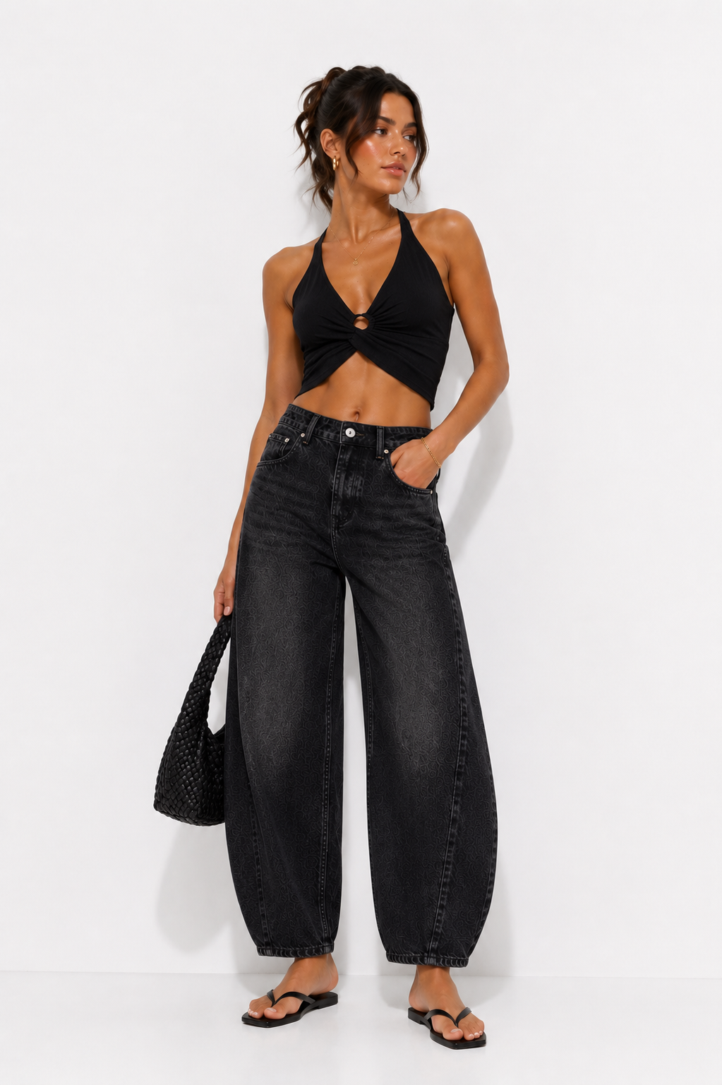 CARLA | PANTALÓN DENIM BARREL LEG